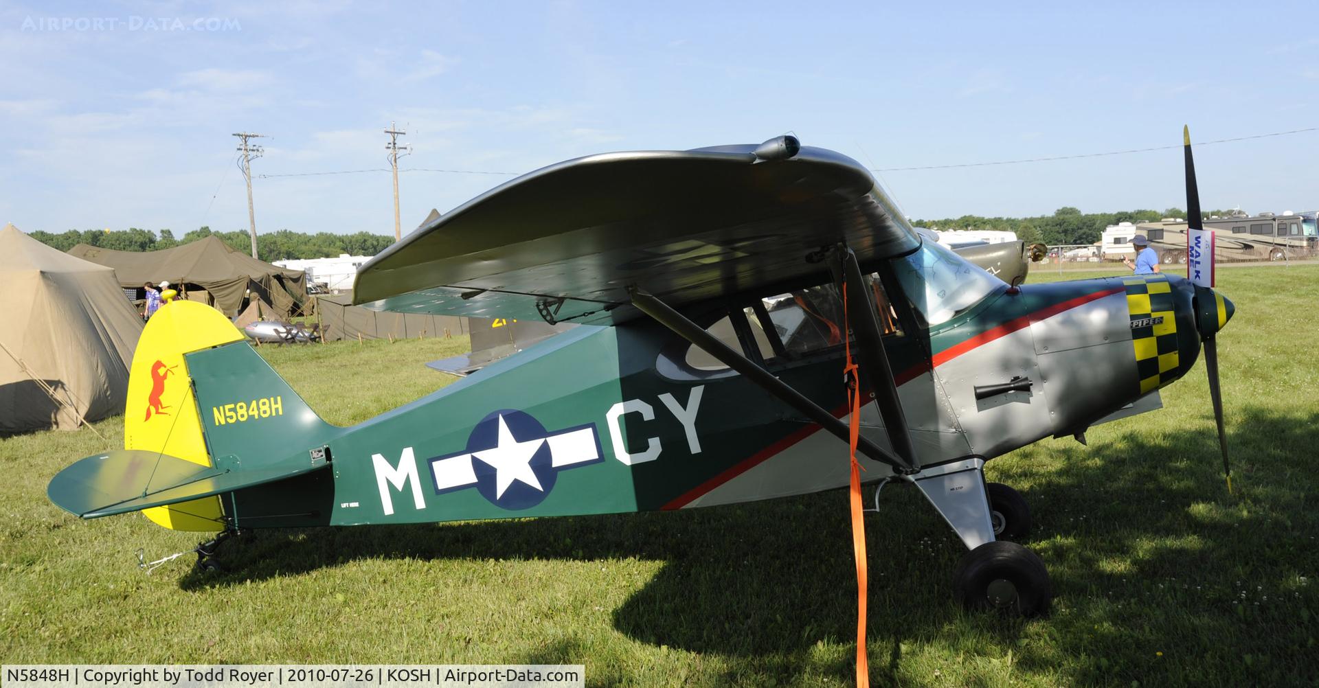 N5848H, 1949 Piper PA-16 Clipper C/N 16-467, EAA AIRVENTURE 2010