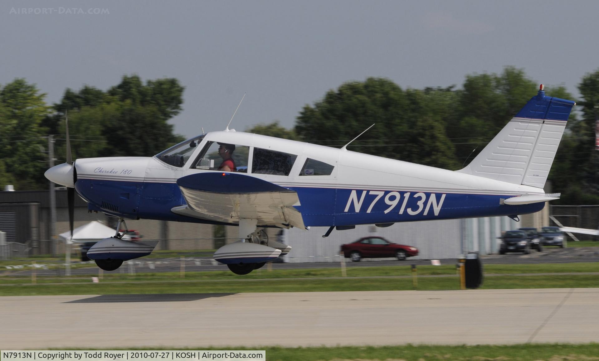 N7913N, 1969 Piper PA-28-180 Cherokee C/N 28-5325, EAA AIRVENTURE 2010