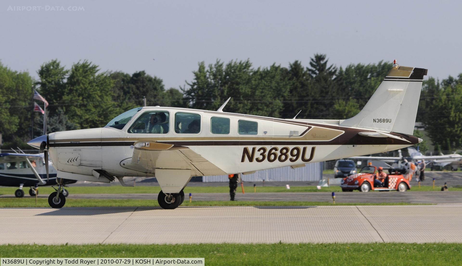 N3689U, 1980 Beech A36 Bonanza 36 C/N E-1733, EAA AIRVENTURE 2010