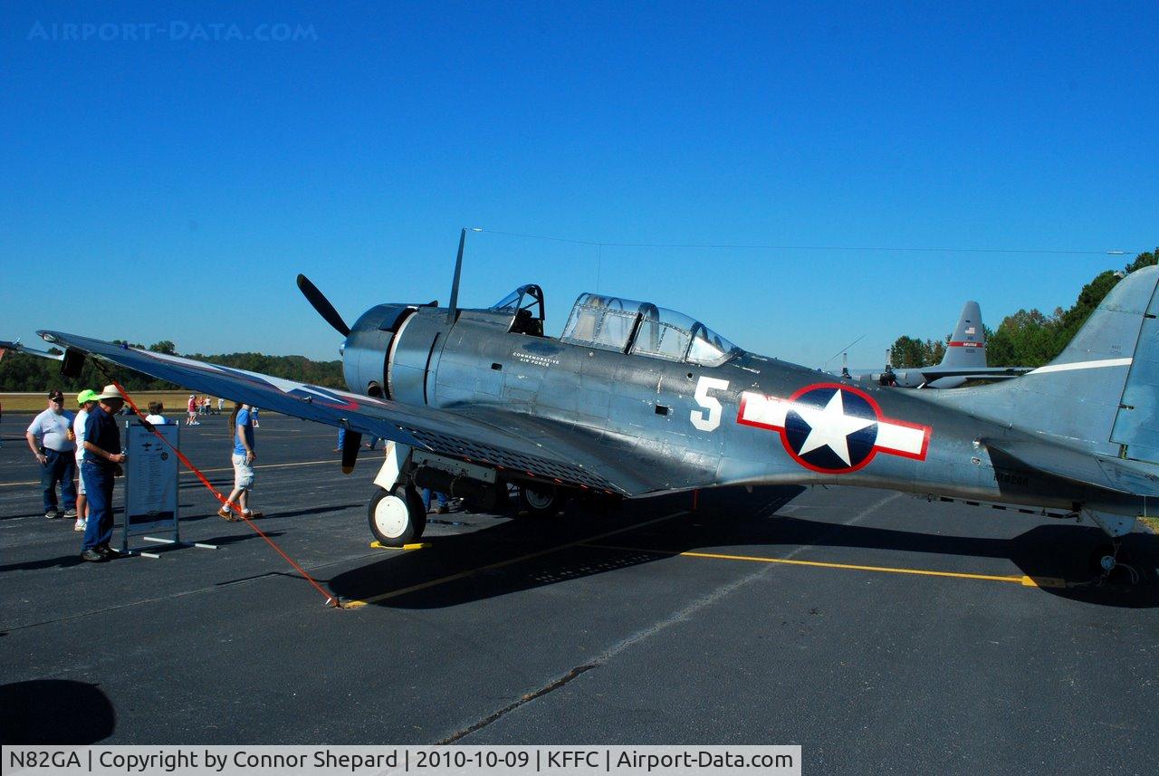 N82GA, Douglas SBD-5 Dauntless C/N 54532, SBD Dauntless at the Great Georgia Airshow
