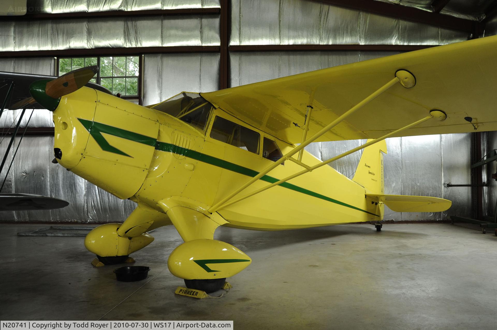 N20741, 1938 Rearwin Speedster 6000M C/N 311, EAA AIRMUSEUM