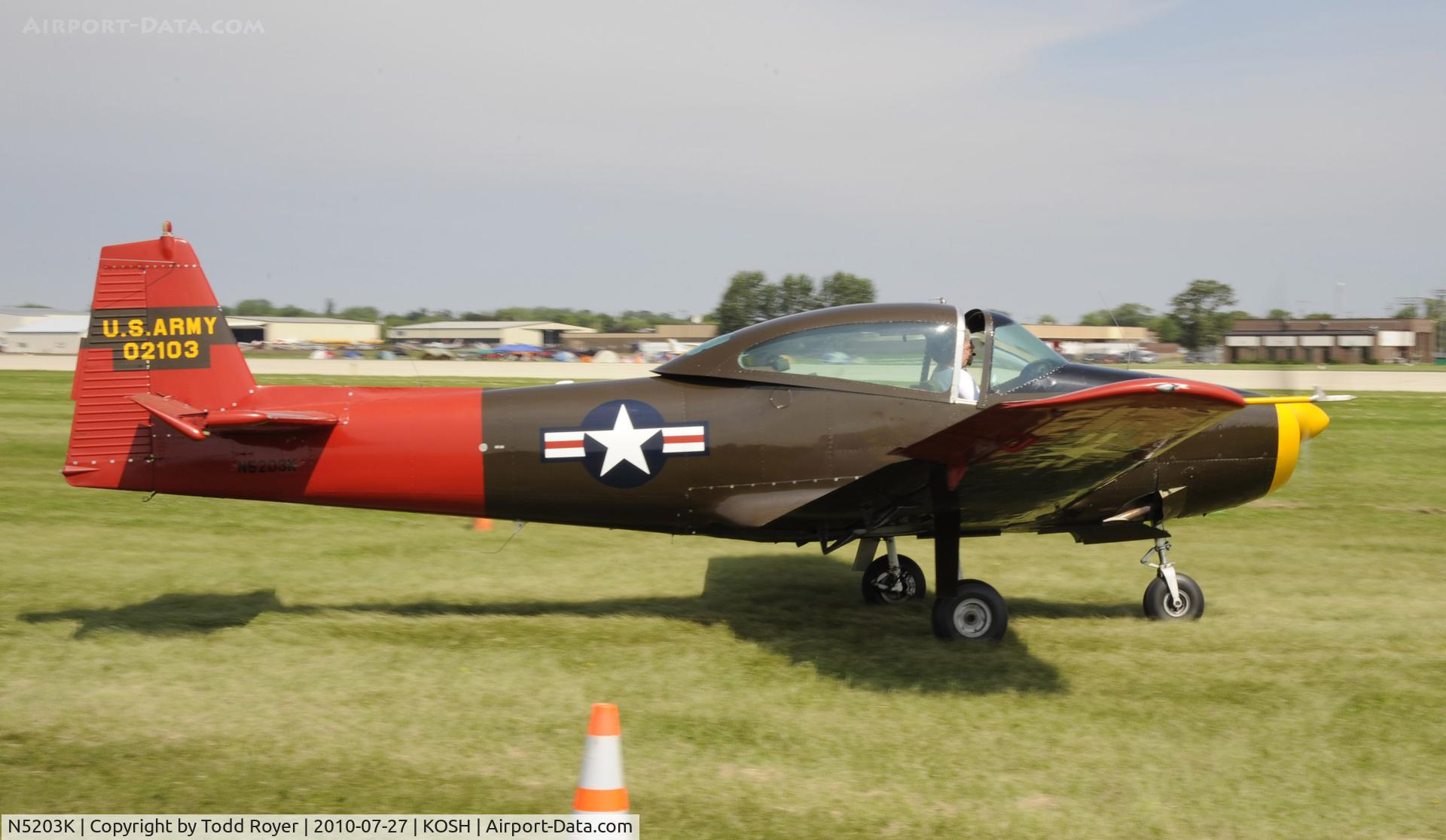 N5203K, 1950 Ryan Navion B C/N NAV-4-2103B, EAA AIRVENTURE 2010