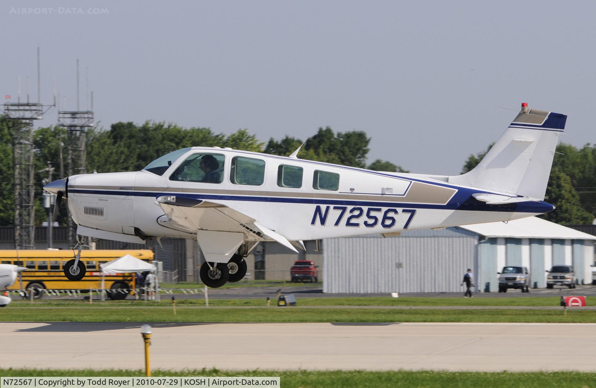 N72567, 1985 Beech A36 Bonanza 36 C/N E-2280, EAA AIRVENTURE 2010