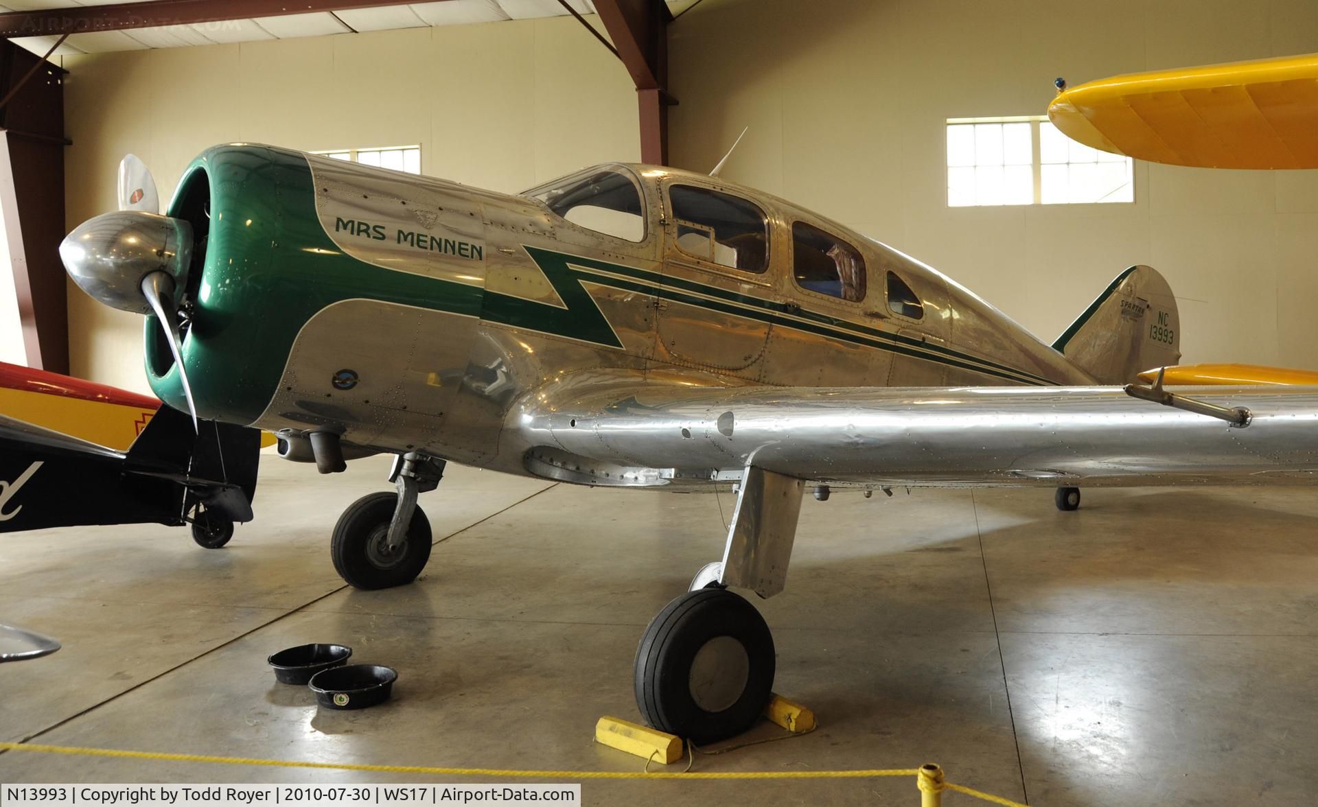 N13993, 1937 Spartan 7W Executive C/N 2, EAA AIRMUSEUM