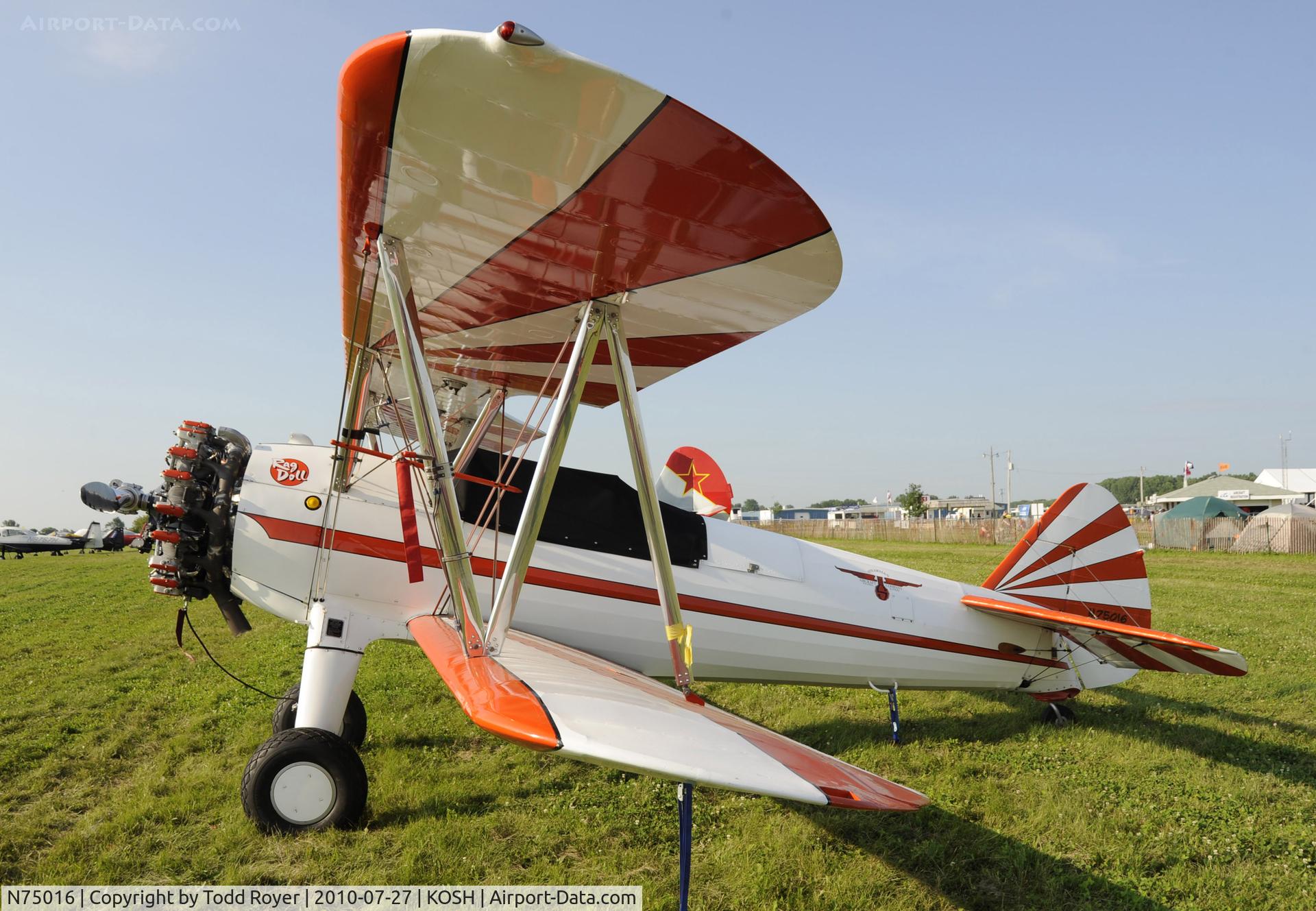 N75016, 1942 Boeing A75N1(PT17) C/N 75-3418, EAA AIRVENTURE 2010