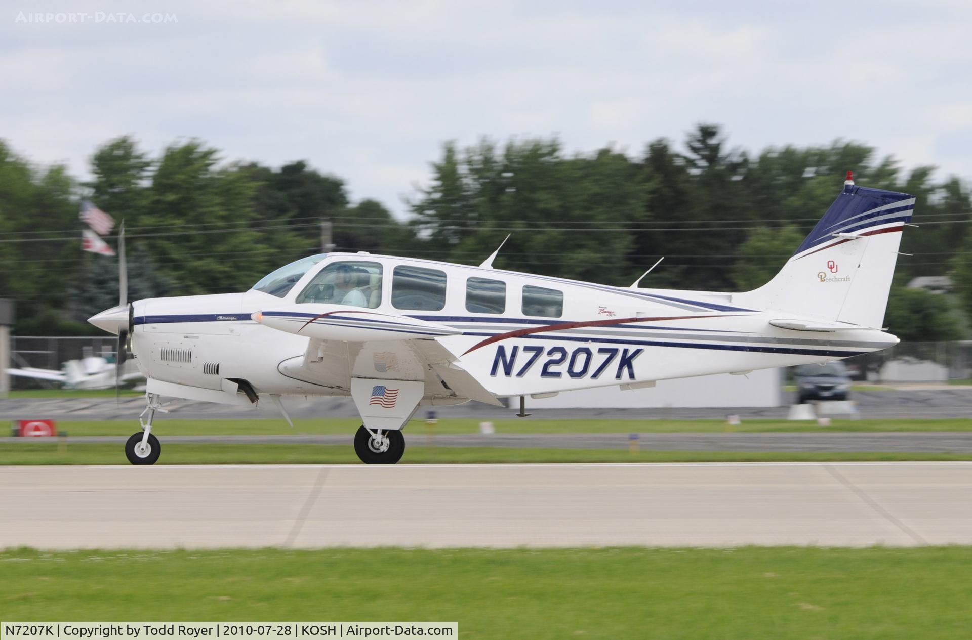 N7207K, 1984 Beech A36 Bonanza 36 C/N E-2186, EAA AIRVENTURE 2010