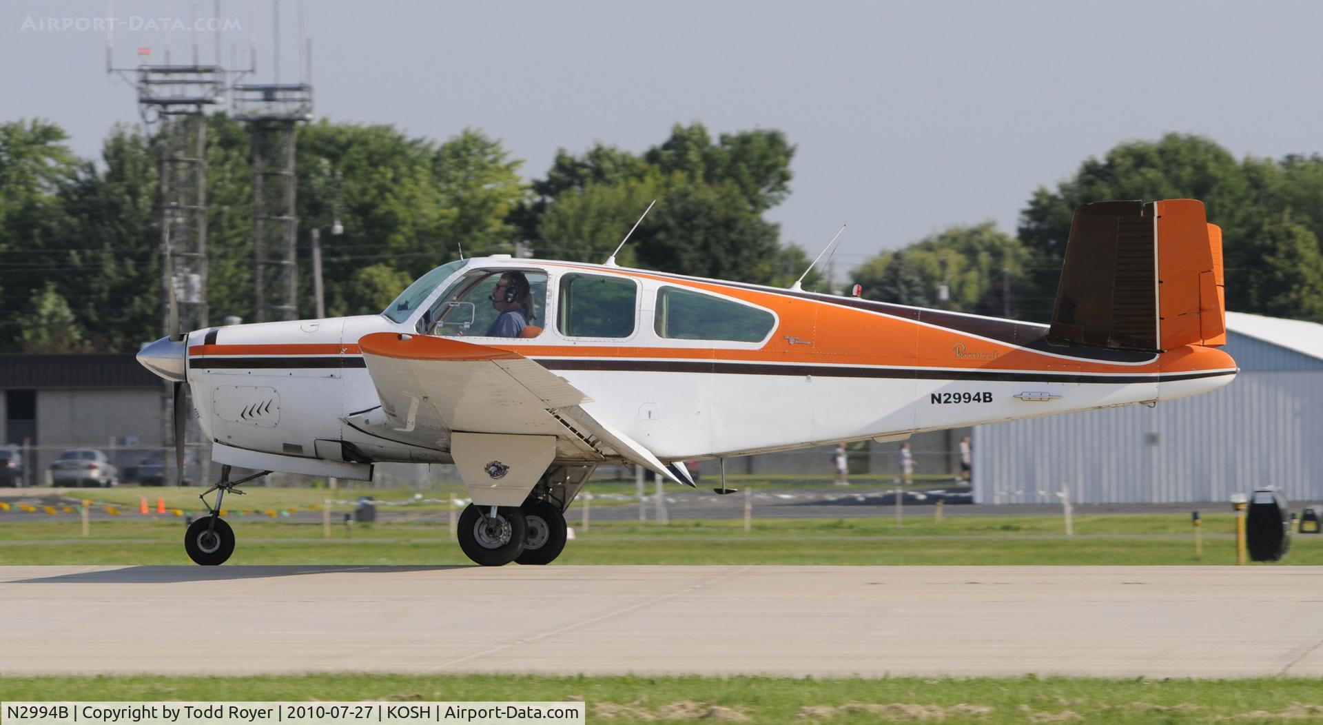 N2994B, 1953 Beech D35 C/N D-3632, EAA AIRVENTURE 2010