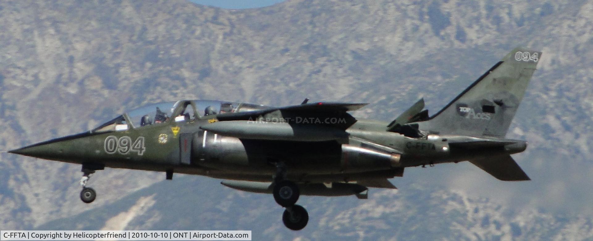 C-FFTA, 1980 Dassault-Dornier Alpha Jet A C/N 0094, On final to runway 26R, catching up with the three ships that landed ahead, from Top Ace's Inc, Quebec, Canada