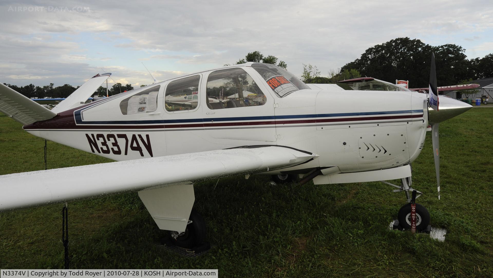 N3374V, 1955 Beech F35 Bonanza C/N D-4042, EAA AIRVENTURE 2010