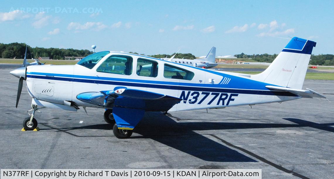 N377RF, 1987 Beech F33C Bonanza C/N CJ-179, 1987 Beech F33C in Danville Va..