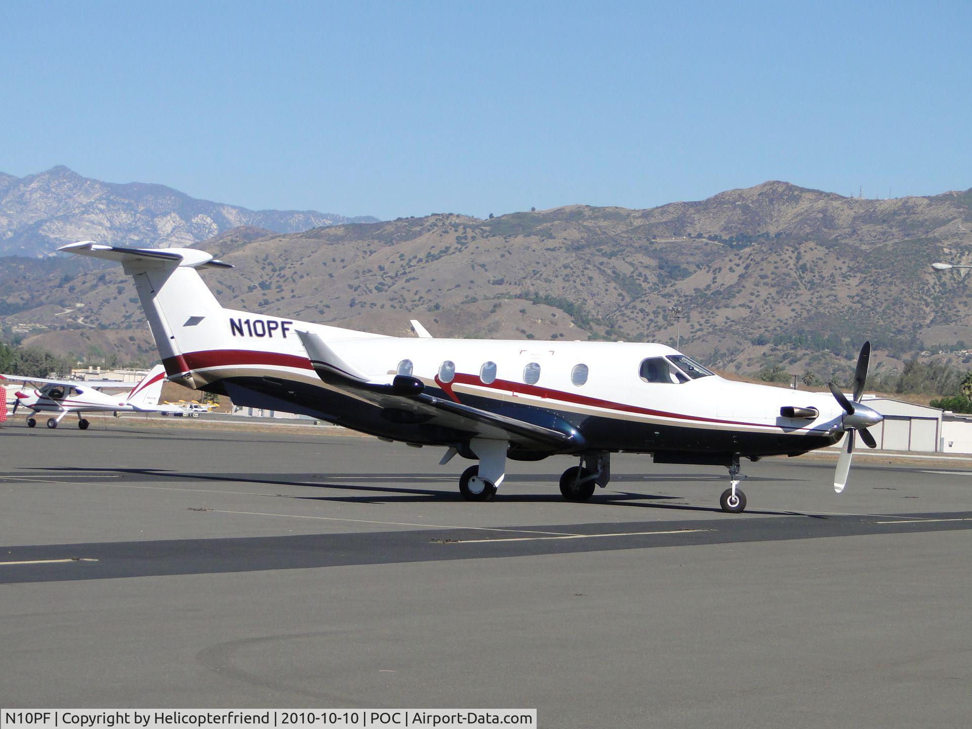 N10PF, 1996 Pilatus PC-12/45 C/N 165, Parked near the south end of transient parking