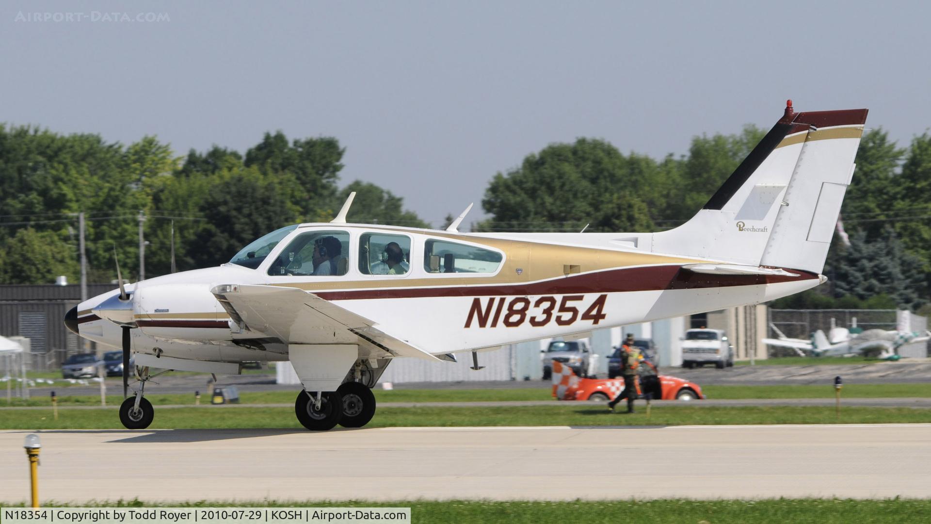 N18354, 1977 Beech 95-B55 (T42A) Baron C/N TC-2077, EAA AIRVENTURE 2010
