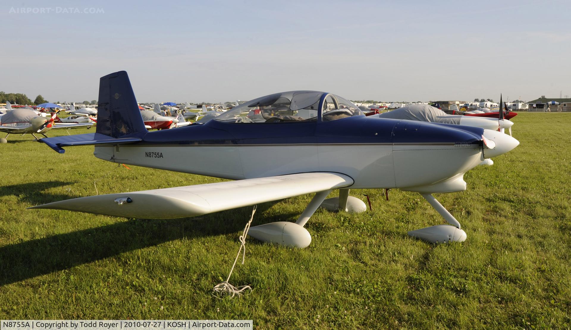 N8755A, 1997 Vans RV-8 C/N 80864, EAA AIRVENTURE 2010