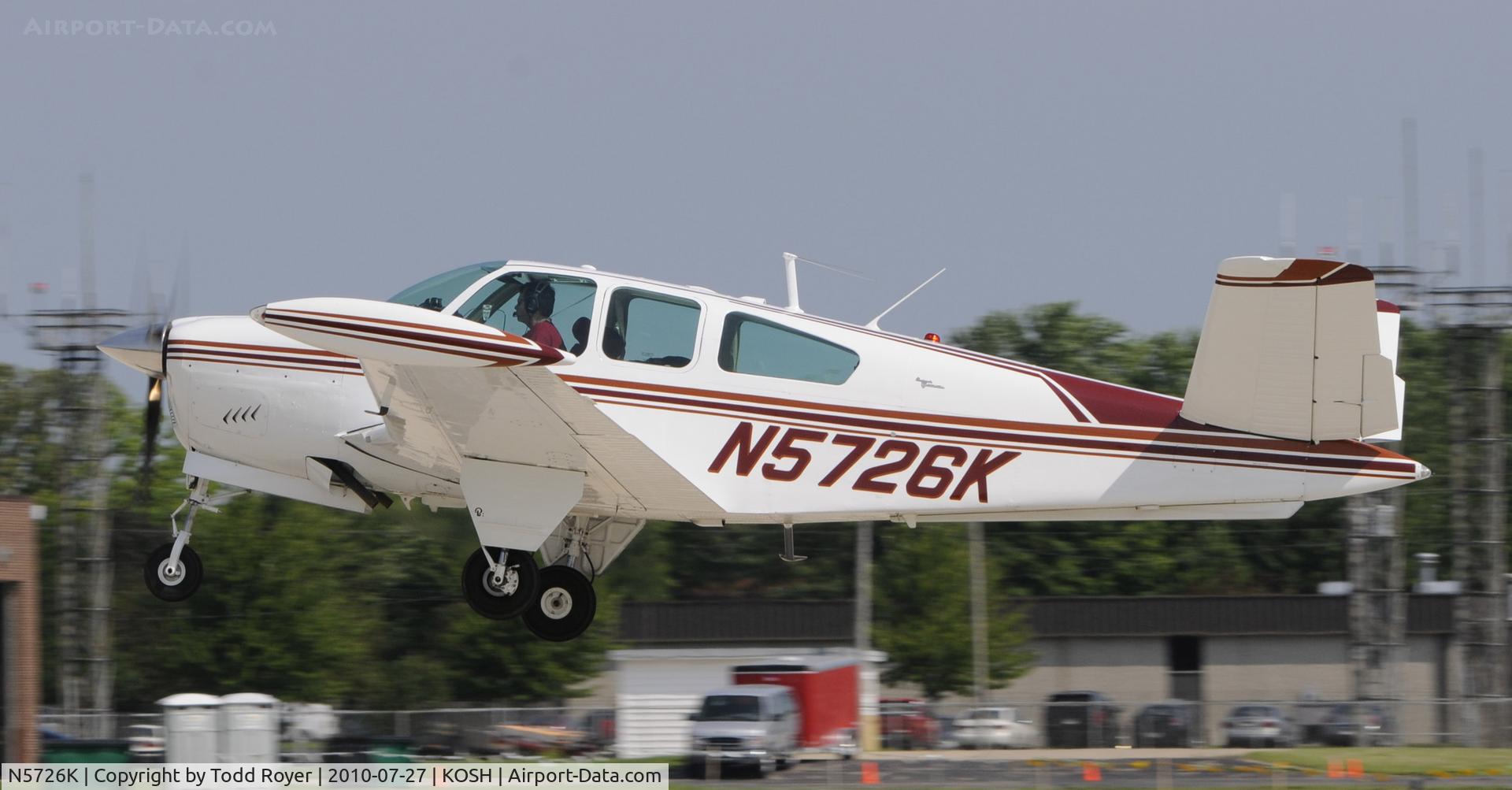 N5726K, 1964 Beech S35 Bonanza C/N D-7571, EAA AIRVENTURE 2010