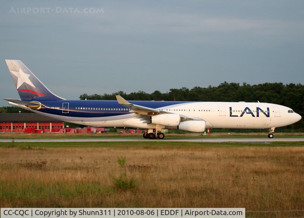 CC-CQC, 2000 Airbus A340-313X C/N 363, Taking off rwy 18