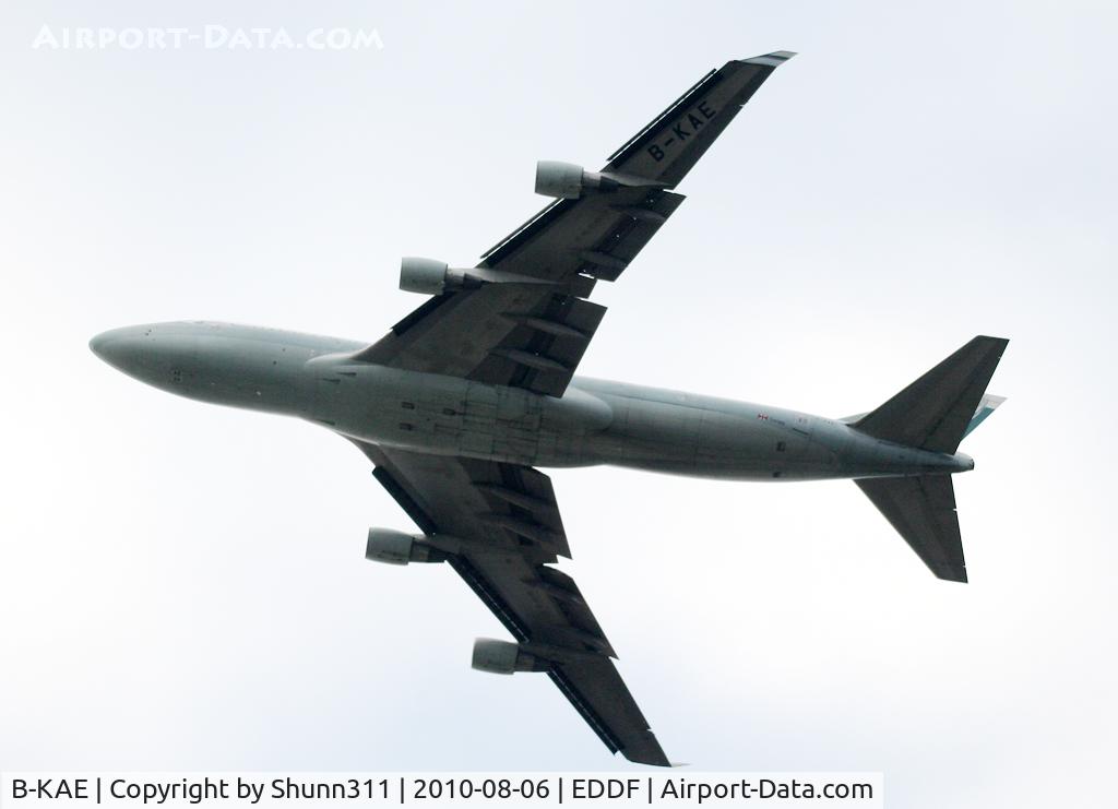 B-KAE, 1991 Boeing 747-412/BCF C/N 25068, Taking off rwy 25L