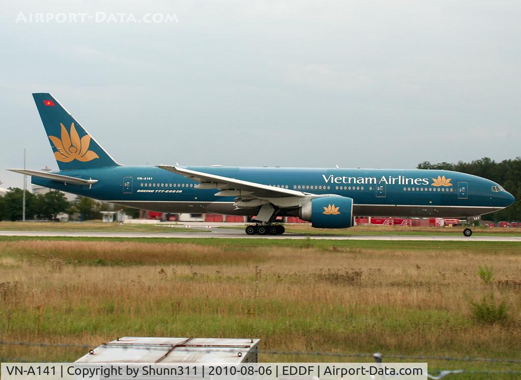 VN-A141, 2003 Boeing 777-2Q8/ER C/N 28688, Taking off rwy 18