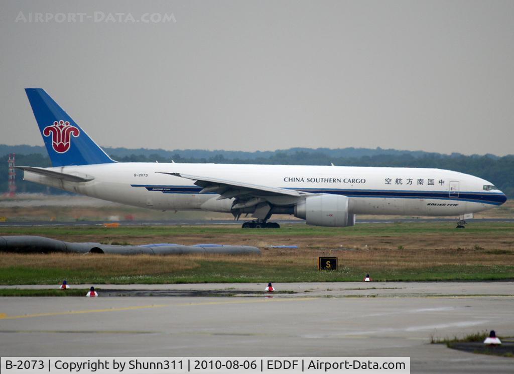 B-2073, 2009 Boeing 777-F1B C/N 37311, Taxiing to the Cargo apron...