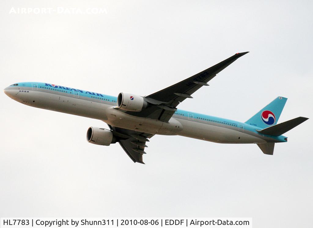HL7783, 2009 Boeing 777-3B5/ER C/N 37644, Taking off rwy 25R