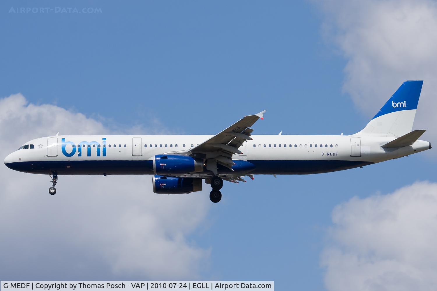 G-MEDF, 2002 Airbus A321-231 C/N 1690, BMI British Midland