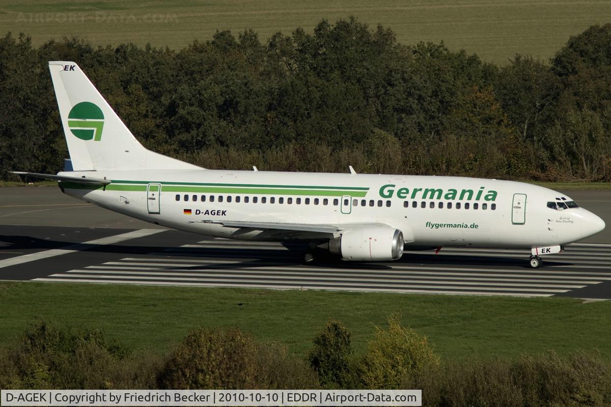 D-AGEK, 1991 Boeing 737-3M8 C/N 25015, line up for departure