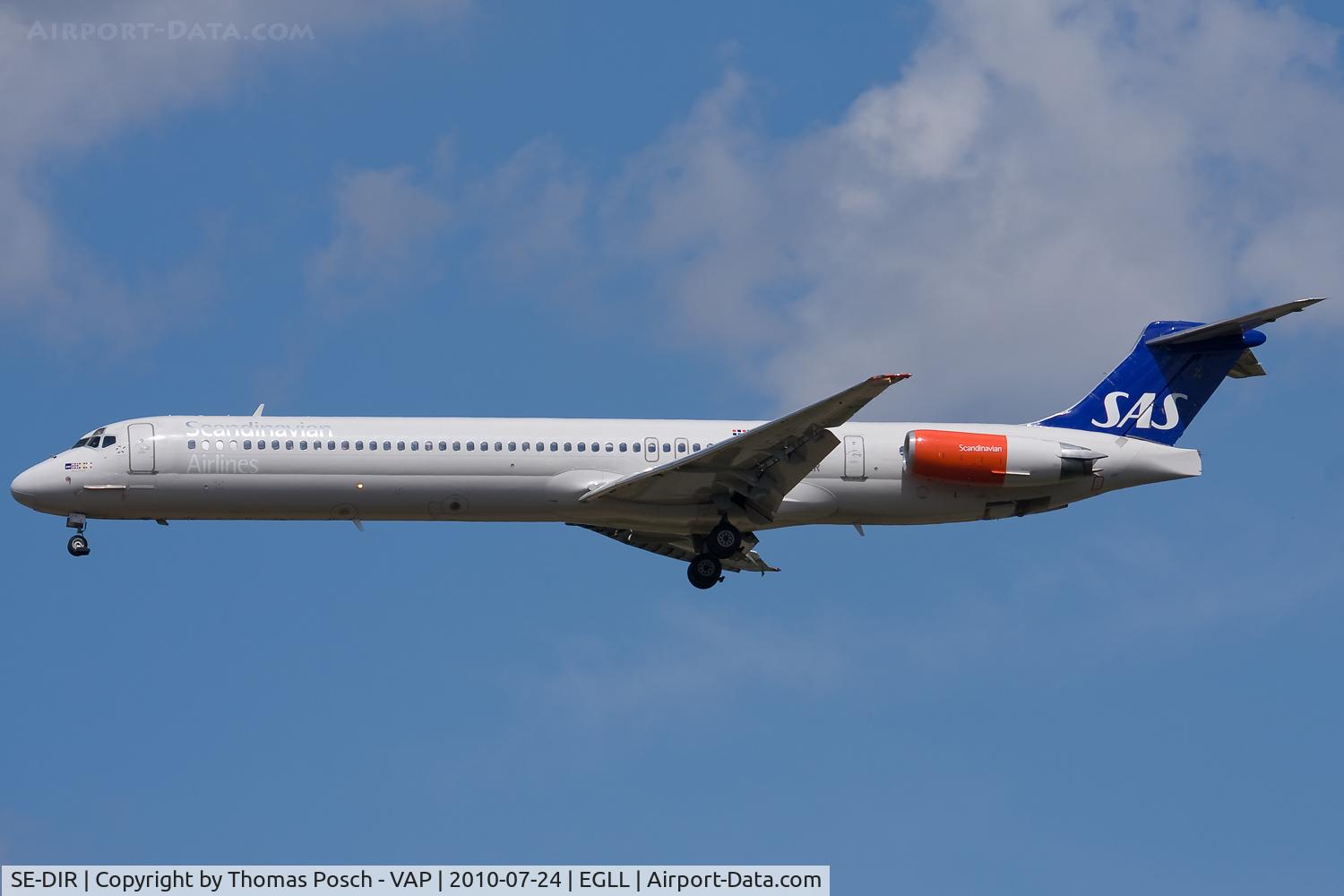 SE-DIR, 1991 McDonnell Douglas MD-82 (DC-9-82) C/N 53004, Scandinavian Airlines - SAS