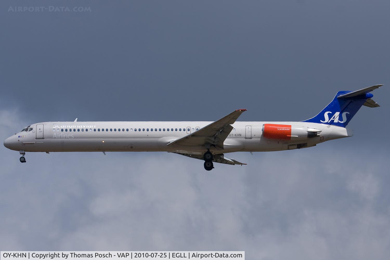 OY-KHN, 1991 McDonnell Douglas MD-82 (DC-9-82) C/N 53000, Scandinavian Airlines - SAS