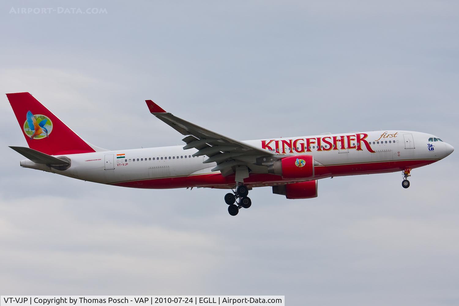VT-VJP, 2008 Airbus A330-223 C/N 946, Kingfisher Airlines