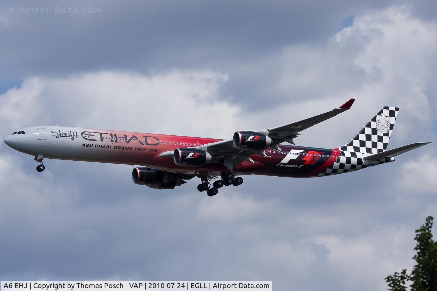 A6-EHJ, 2008 Airbus A340-642X C/N 933, Etihad Airways