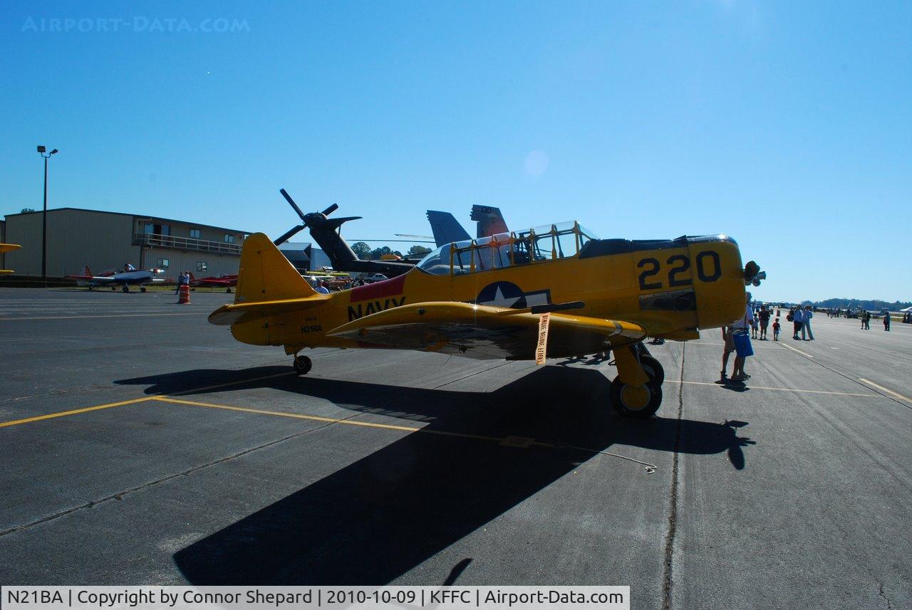 N21BA, 1954 North American SNJ-6 Texan C/N 121-43183, T-6 at the Great Georgia Airshow