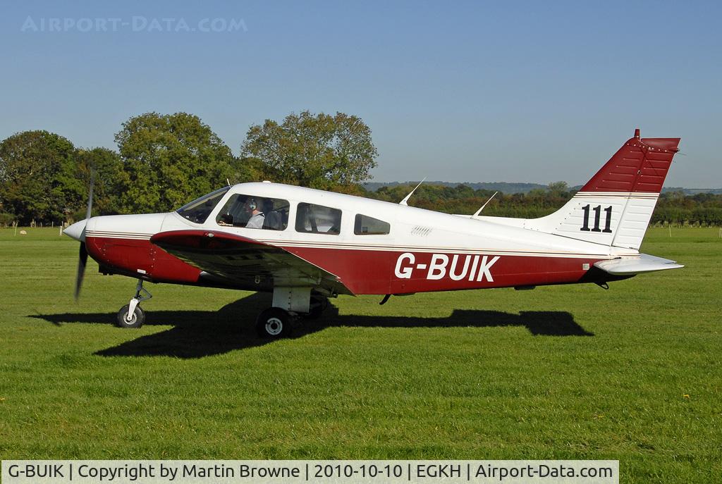 G-BUIK, 1979 Piper PA-28-161 Cherokee Warrior II C/N 28-7916469, SHOT AT HEADCORN