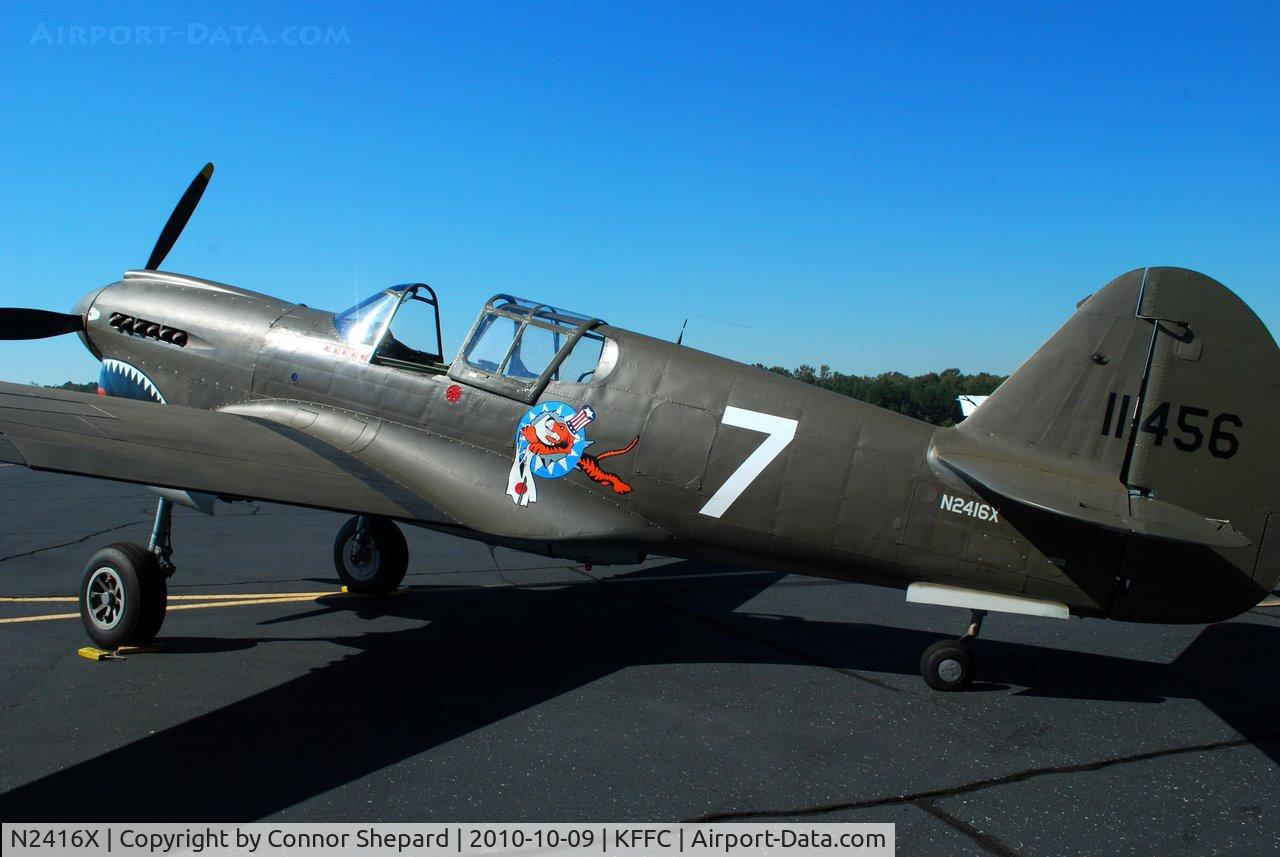 N2416X, Curtiss P-40E Warhawk C/N 16701, P-40 at the Great Georgia Airshow