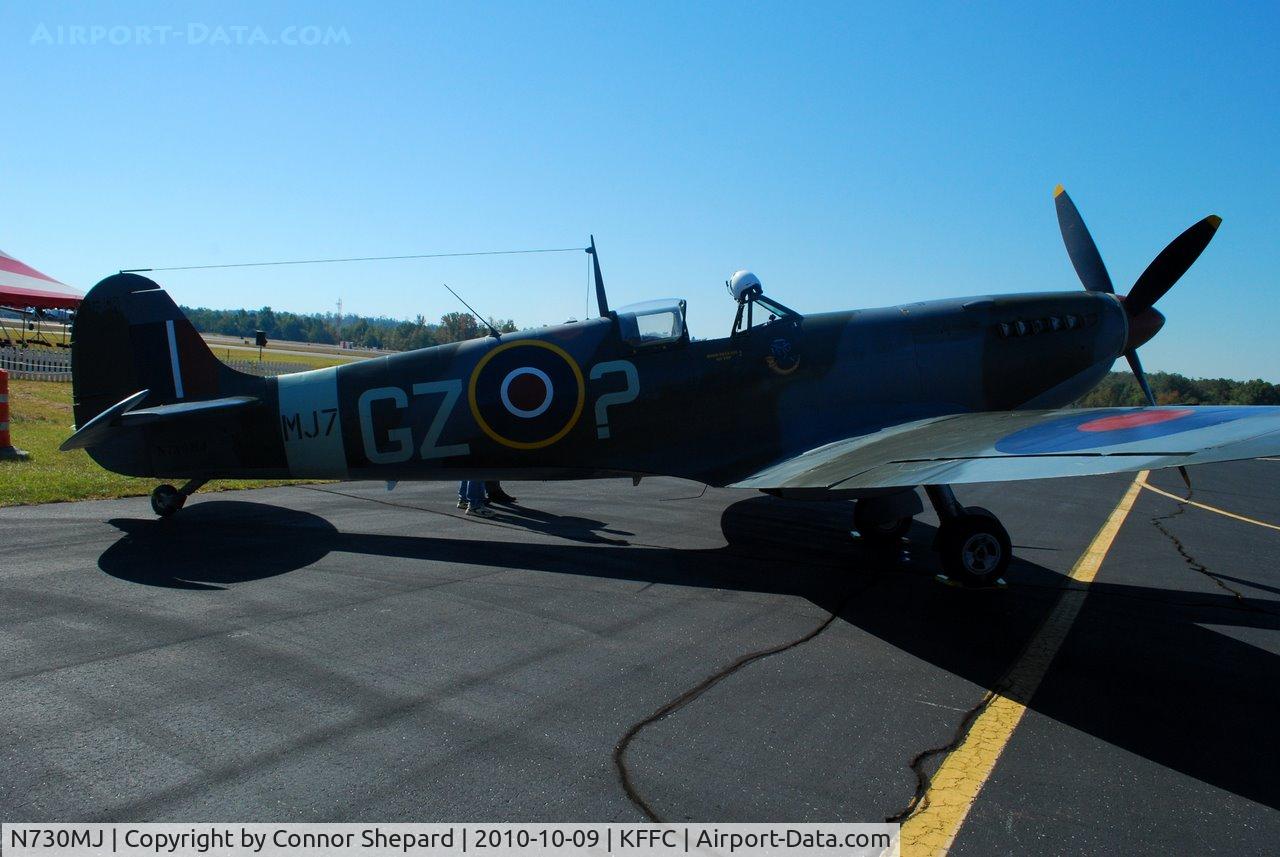 N730MJ, 1943 Supermarine 361 Spitfire HF.IXe C/N CBAF.7243, at the Great Georgia Airshow
