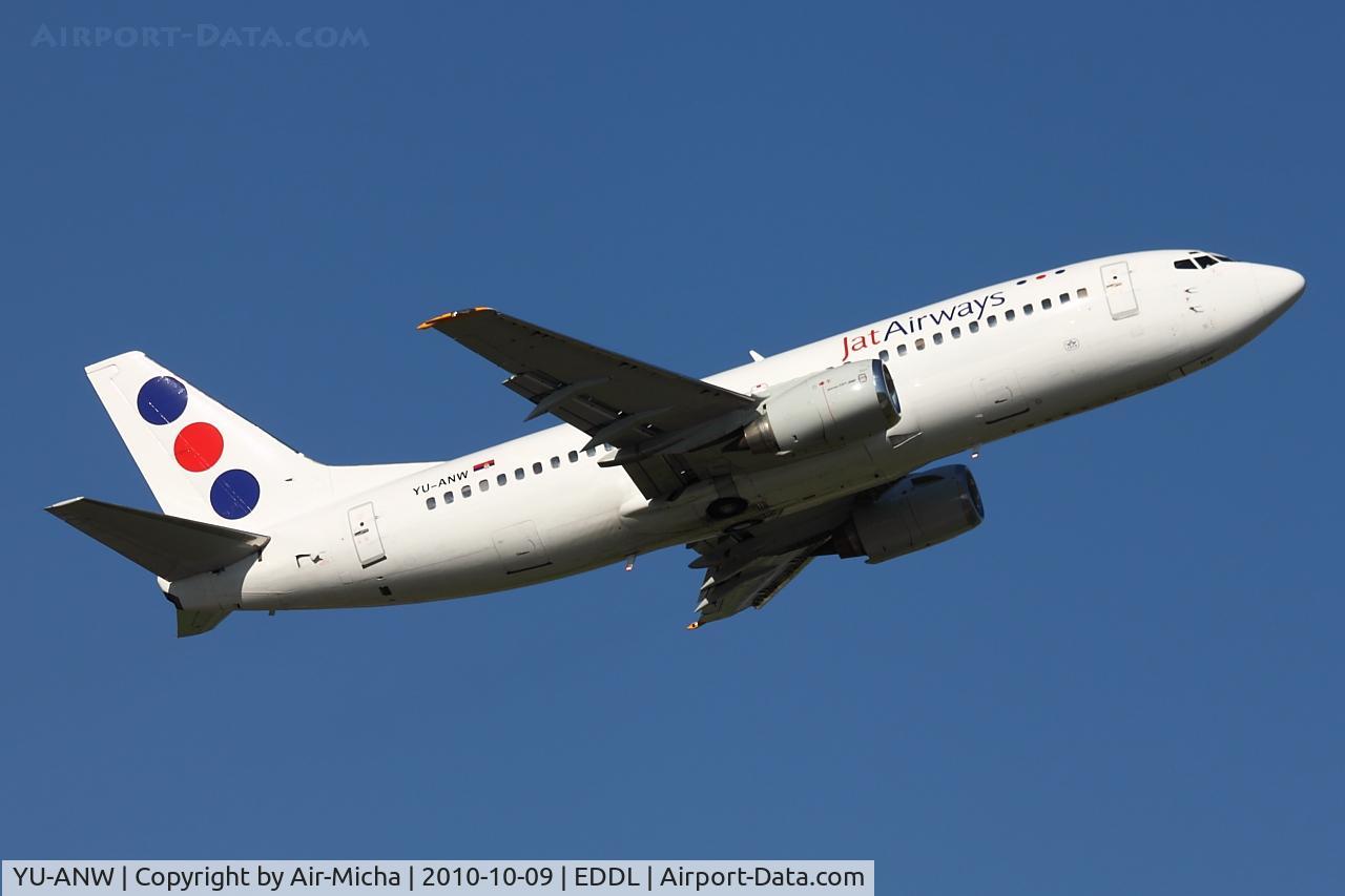 YU-ANW, 1988 Boeing 737-3H9 C/N 24141, JAT Airways, Boeing 737-3H9, CN: 24141/1526