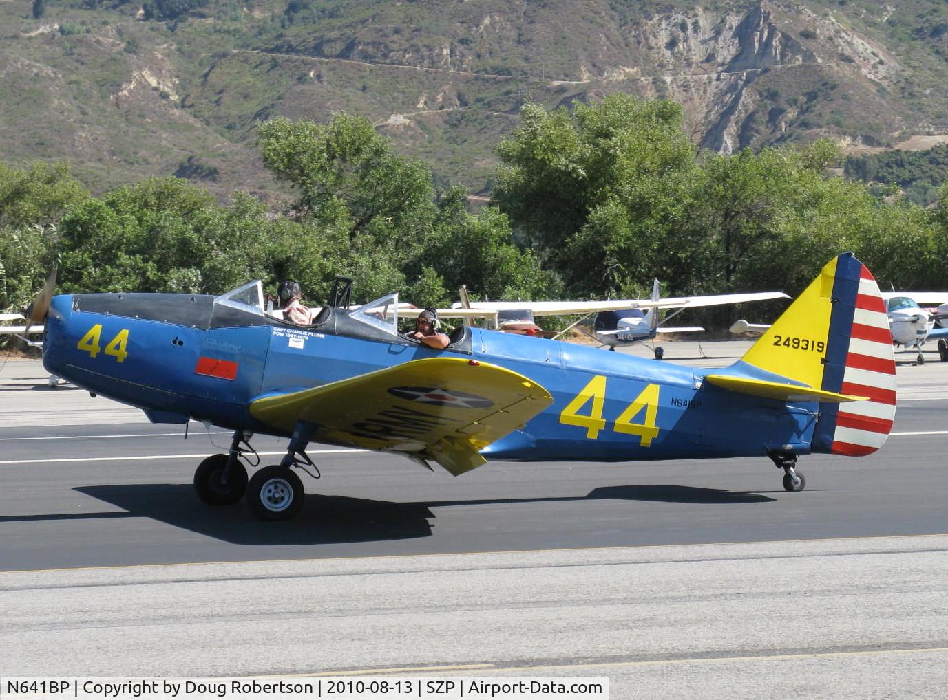 N641BP, Fairchild M-62A C/N 274HO, Fairchild M-62A CORNELL as PT-19, Franklin 6-440-5 inverted-inline 200 Hp, taxi back