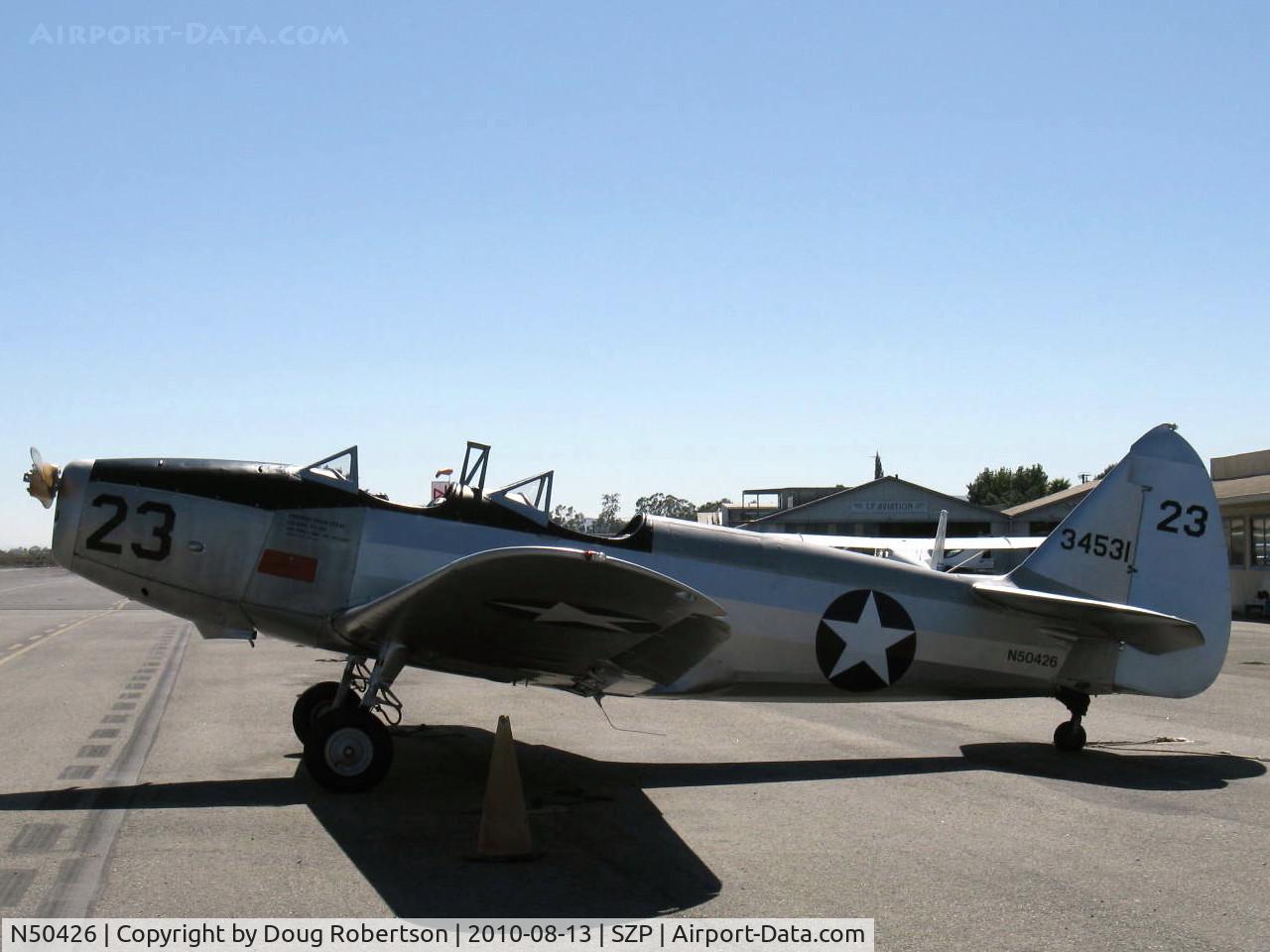 N50426, 1943 Fairchild M-62A-3 Cornell II C/N T43-5197, 1943 Fairchild M-62A as PT-19B, Fairchild 6-440-5 inverterd inline 200 Hp