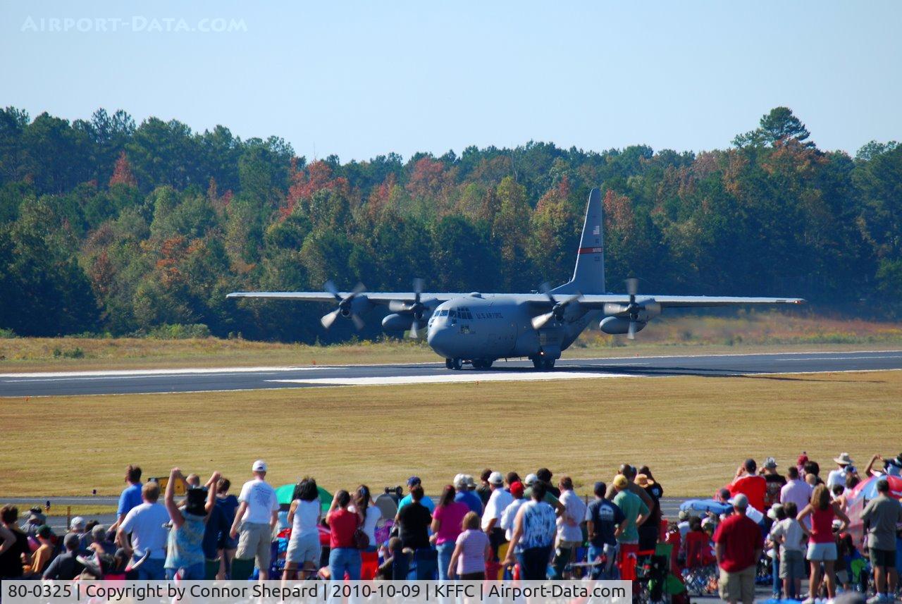 80-0325, 1980 Lockheed C-130H-LM Hercules C/N 382-4908, C-130 taking off