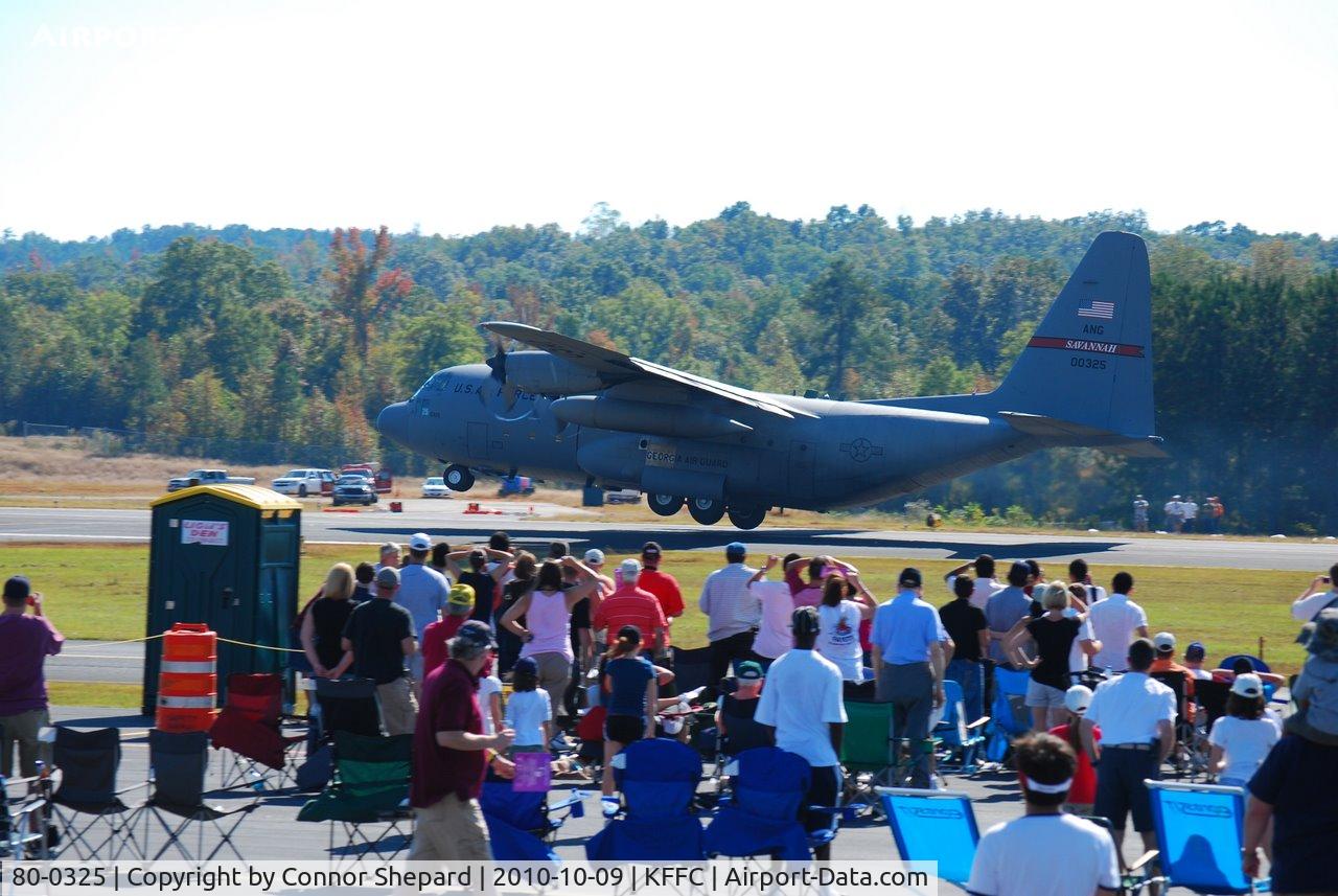 80-0325, 1980 Lockheed C-130H-LM Hercules C/N 382-4908, C-130 taking off