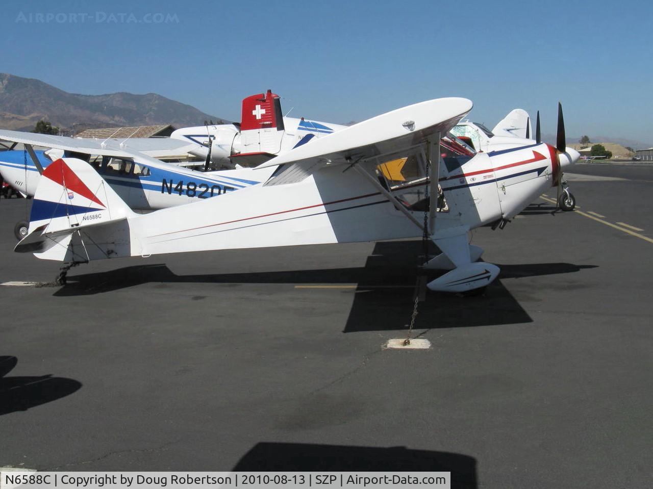 N6588C, 1992 Taylorcraft/Swick T-Clips C/N 1, 1992 McCain SWICK-CLIP-T (aerobatic-modified Taylorcraft), Lycoming O-235 120 Hp