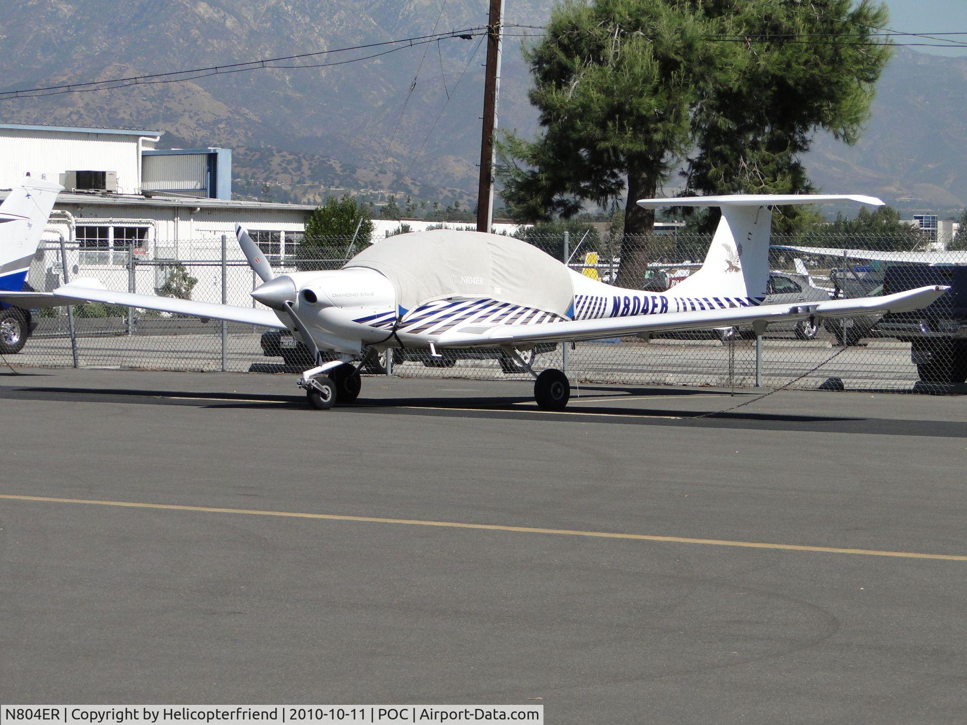 N804ER, 2003 Diamond DA-40 Diamond Star C/N 40.311, Covered and parked in transient parking