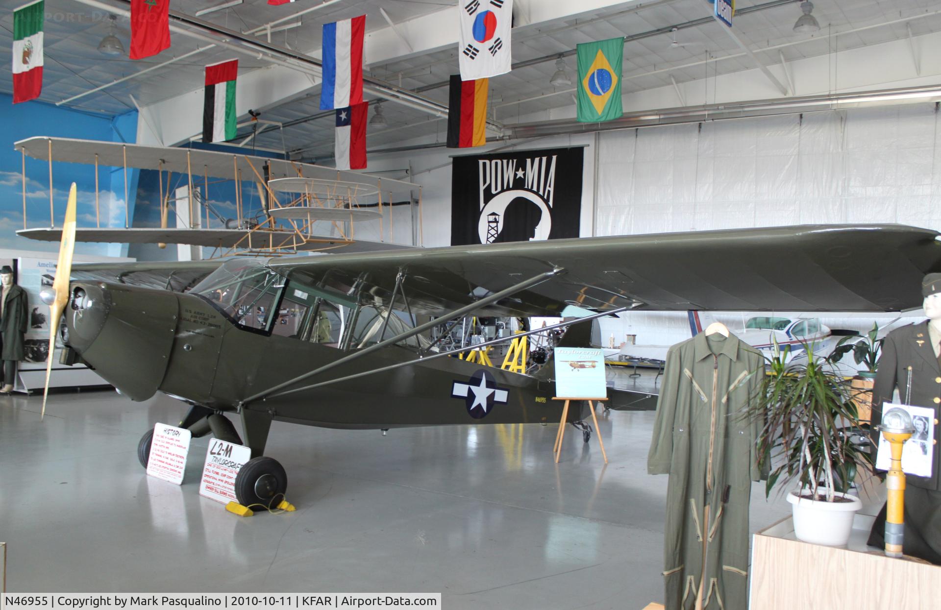 N46955, 1942 Taylorcraft DCO-65 C/N 0-4511, Taylorcraft L-2M