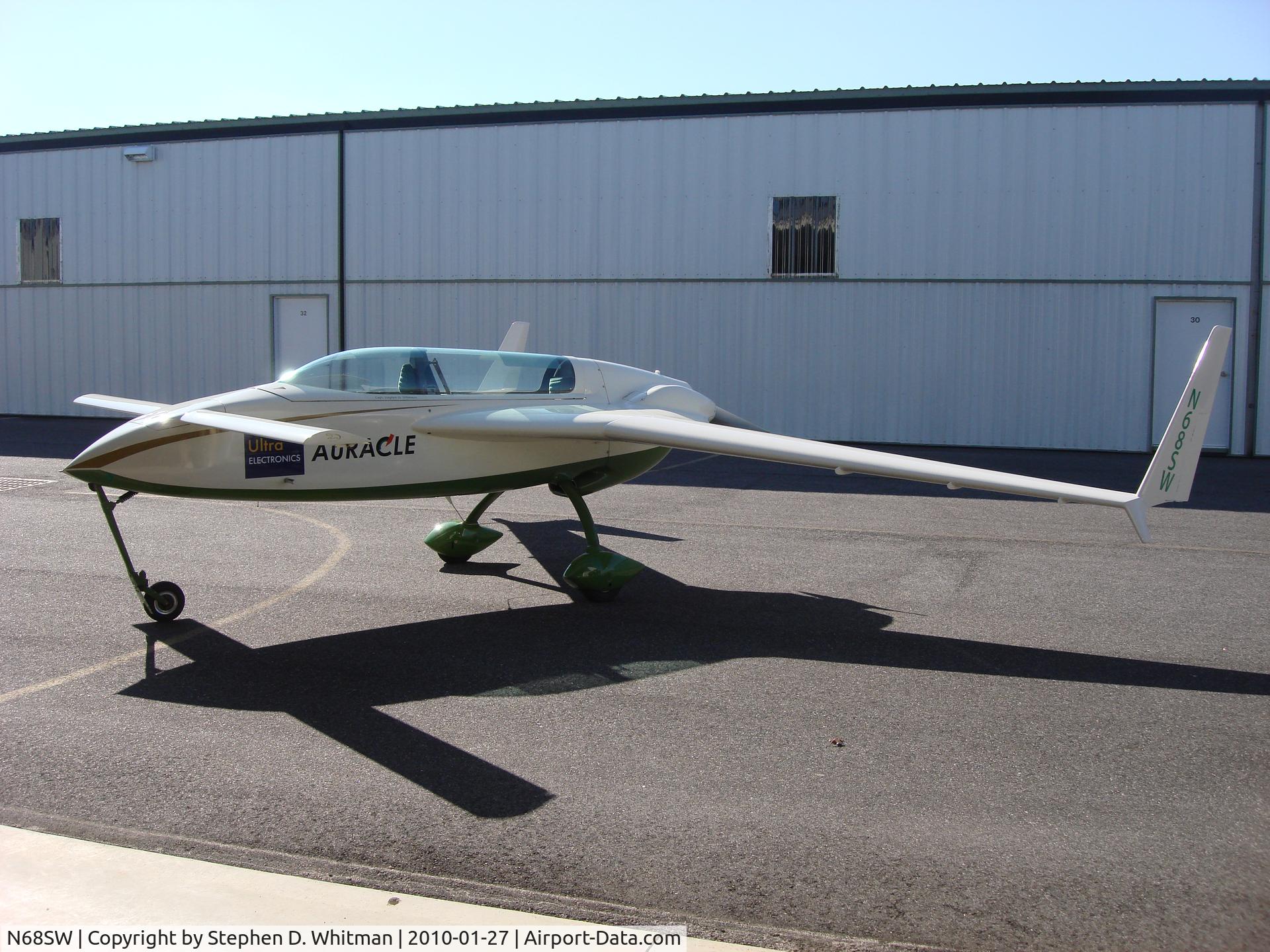 N68SW, Rutan VariEze C/N 409, Parked Outside the Hanger @ KHWV