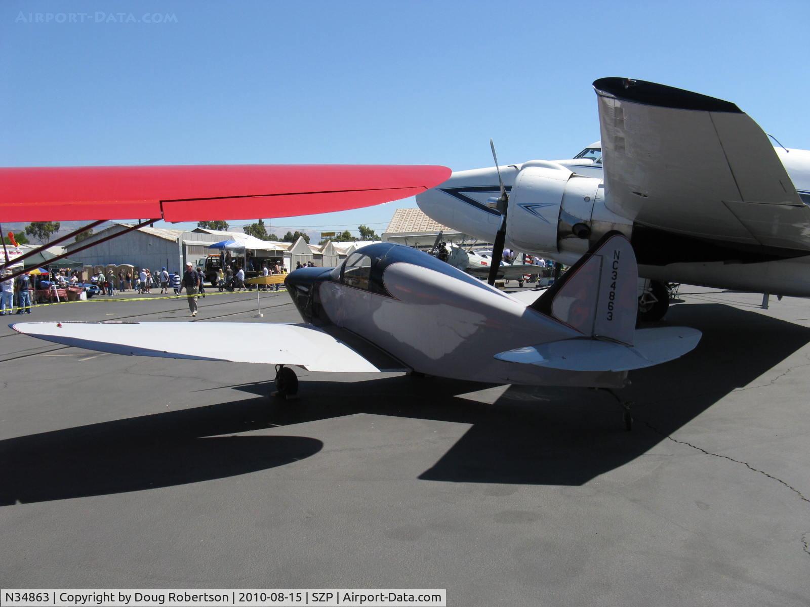 N34863, 1941 Culver LFA C/N 273, 1941 Culver LFA CADET, Franklin 4AC-199 D&E 80 Hp