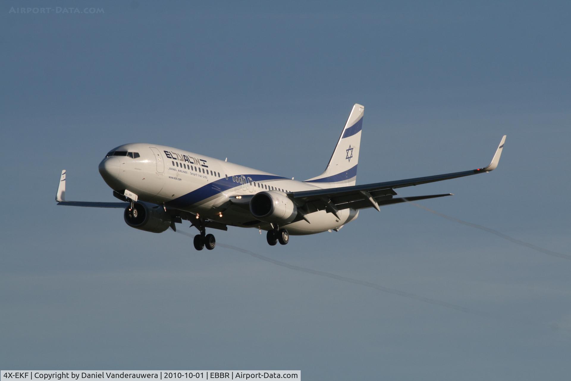 4X-EKF, 2008 Boeing 737-8HX C/N 29638, Arrival of flight LY331 to RWY 25L