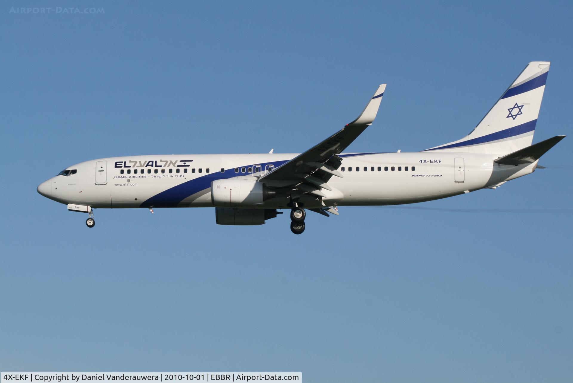 4X-EKF, 2008 Boeing 737-8HX C/N 29638, Flight LY331