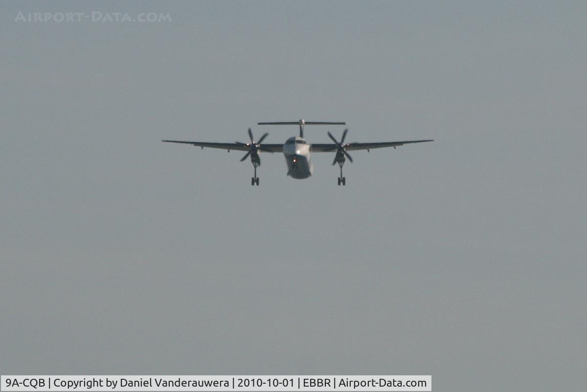 9A-CQB, 2008 De Havilland Canada DHC-8-402Q Dash 8 C/N 4211, Flight OU456 on approach to RWY 25L