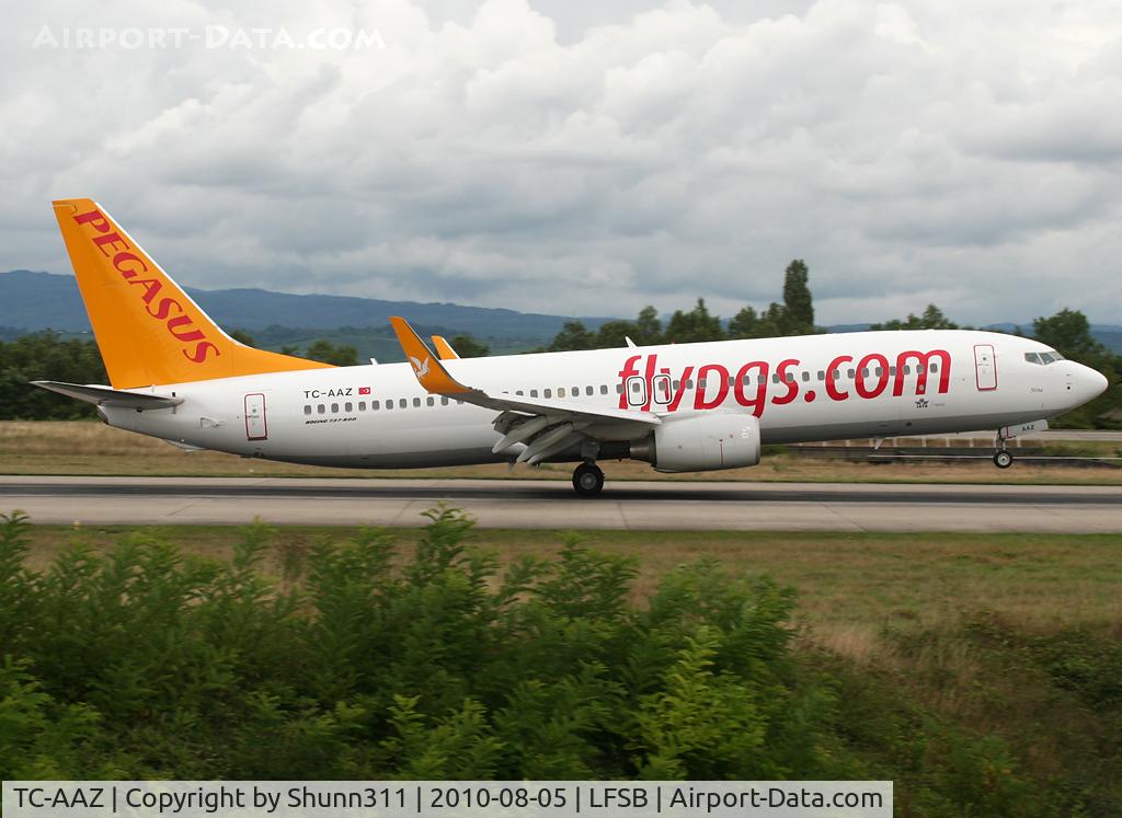 TC-AAZ, 2010 Boeing 737-82R C/N 40875, Landing rwy 16