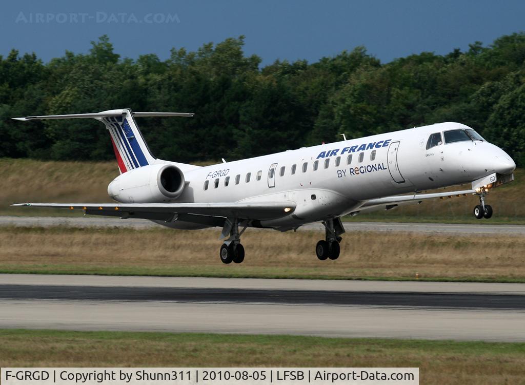 F-GRGD, 1998 Embraer EMB-145EU (ERJ-145EU) C/N 145043, Landing rwy 16