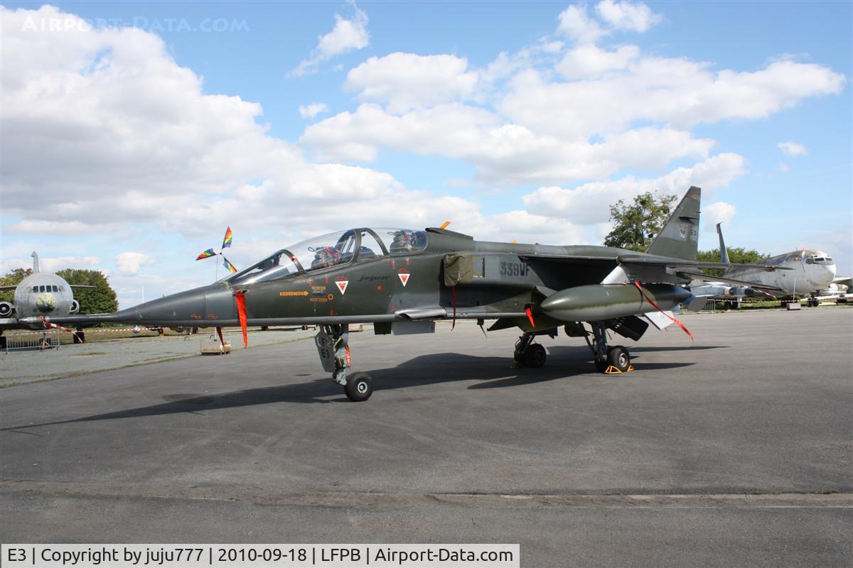 E3, Sepecat Jaguar E C/N E3, on dispay at Dugny