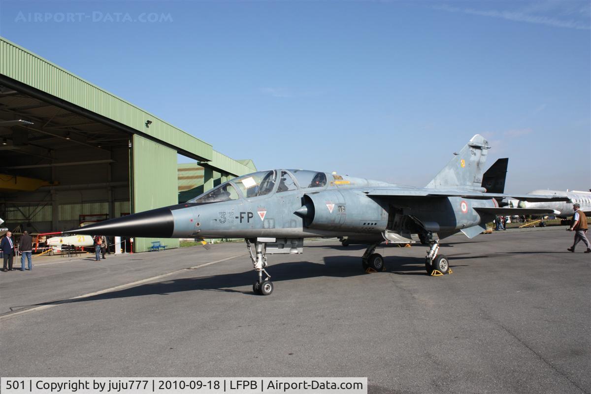 501, Dassault Mirage F.1B C/N 501, on display at Dugny